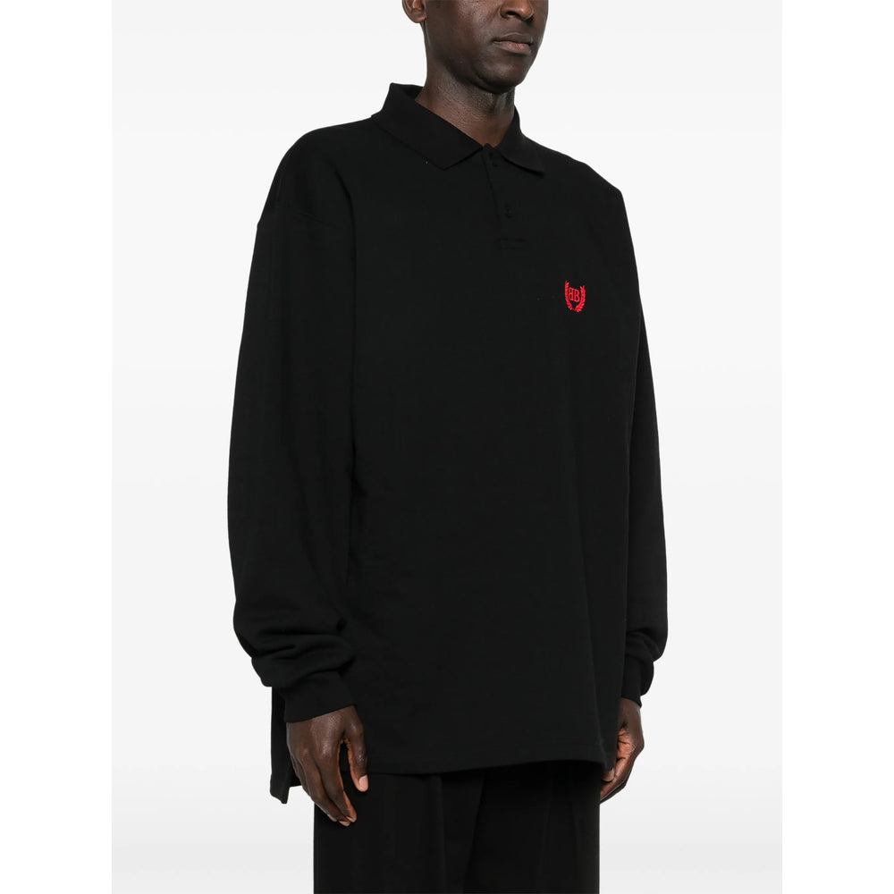 Balenciaga Black Polo Shirts Men BALENCIAGA