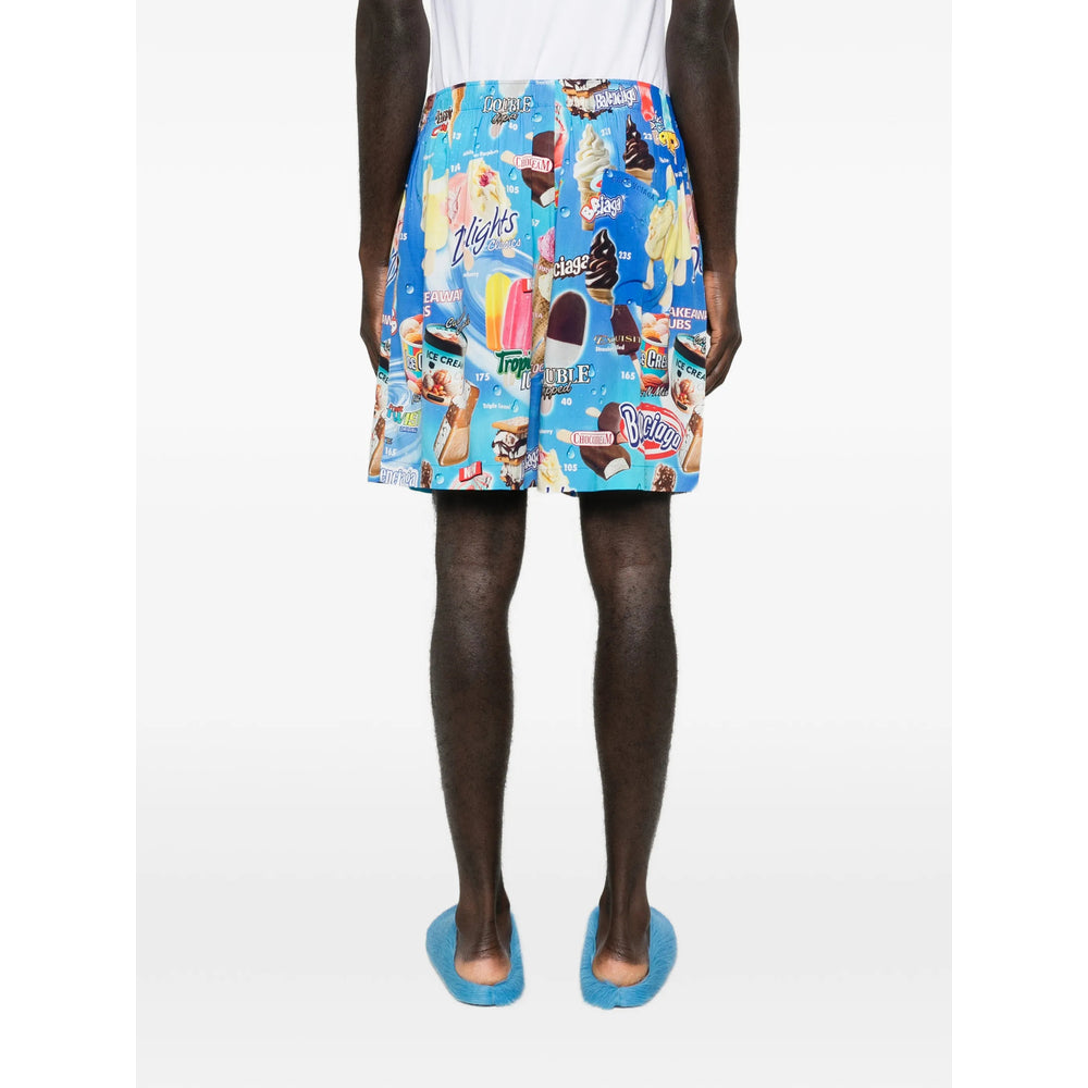 Balenciaga Blue Shorts - Bermuda Shorts Men BALENCIAGA