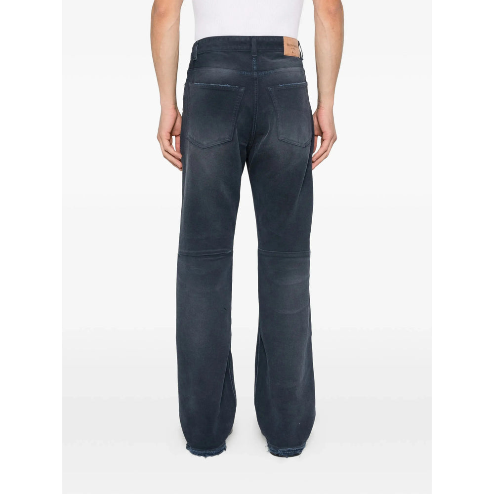 Balenciaga Blue Denim - Regular & Straight-Leg Jeans Men BALENCIAGA