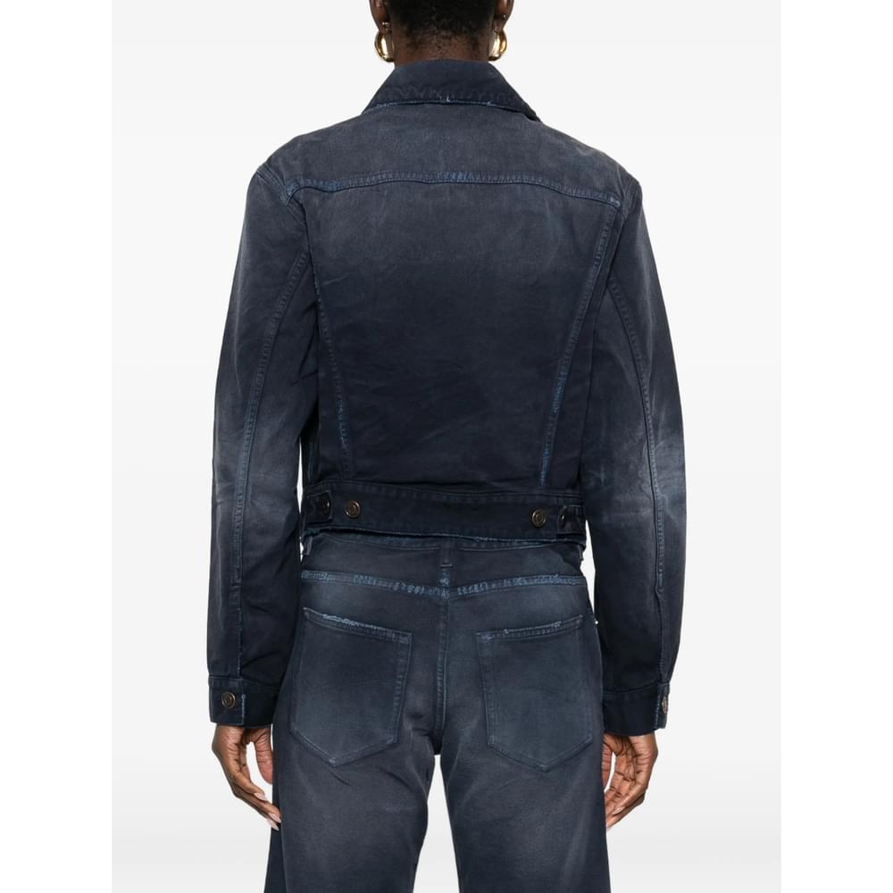Balenciaga Blue Jackets - Denim Jackets Women BALENCIAGA