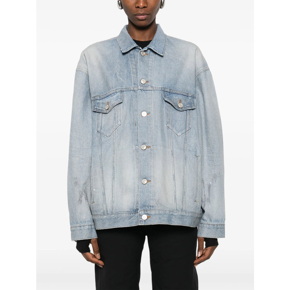 Balenciaga Blue Jackets - Denim Jackets Women BALENCIAGA