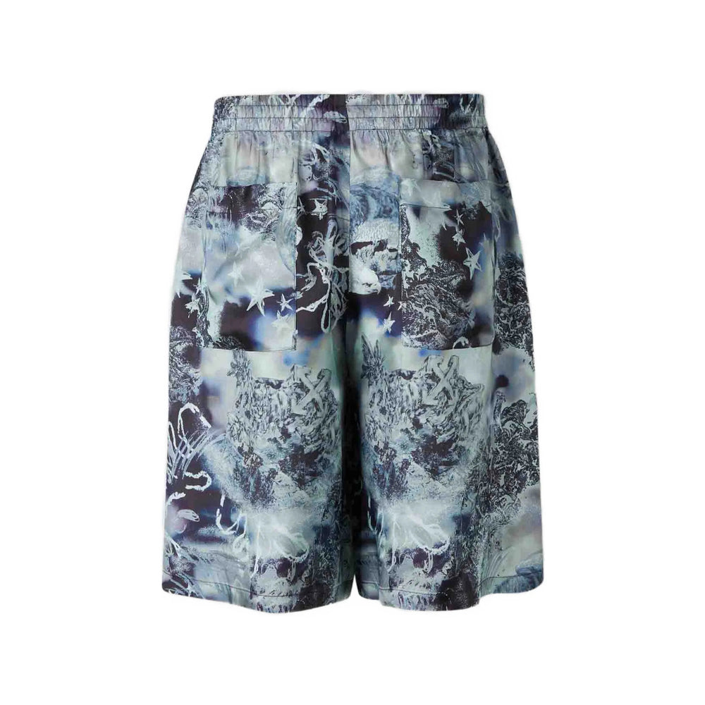 Off-White Blue Shorts - Bermuda Shorts Men OFF-WHITE