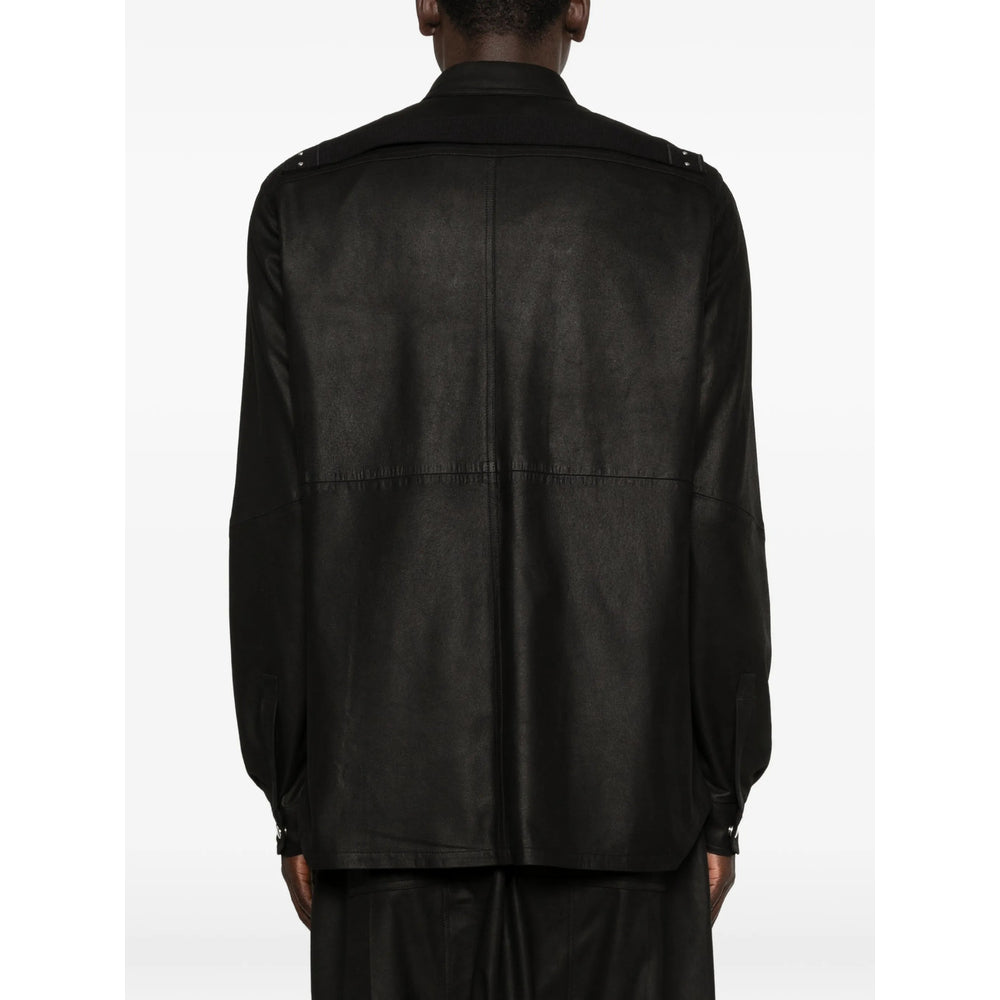 Rick Owens Black Jackets - Shirt Jackets Men RICK OWENS