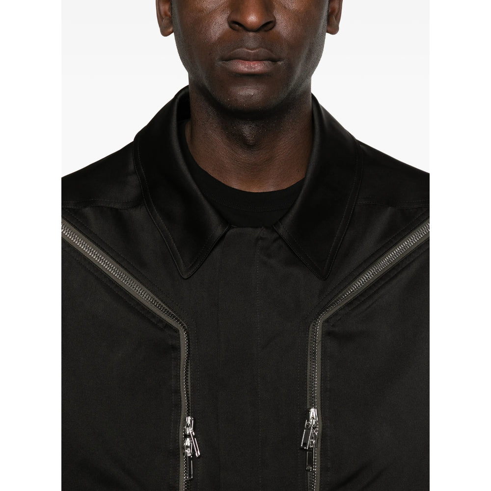 Rick Owens Black Jackets - Shirt Jackets Men RICK OWENS