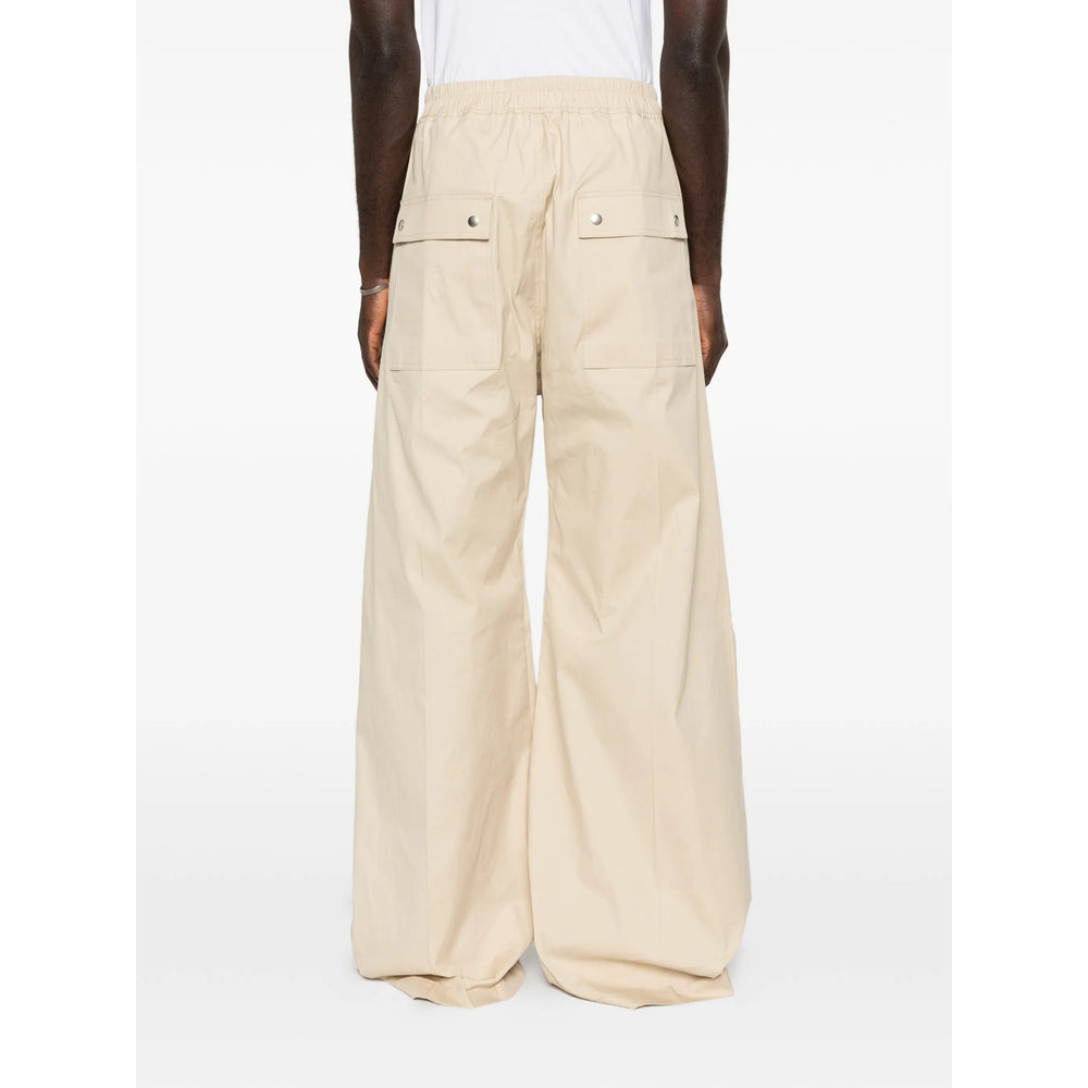 Rick Owens Neutrals Trousers - Wide-Leg Trousers Men RICK OWENS