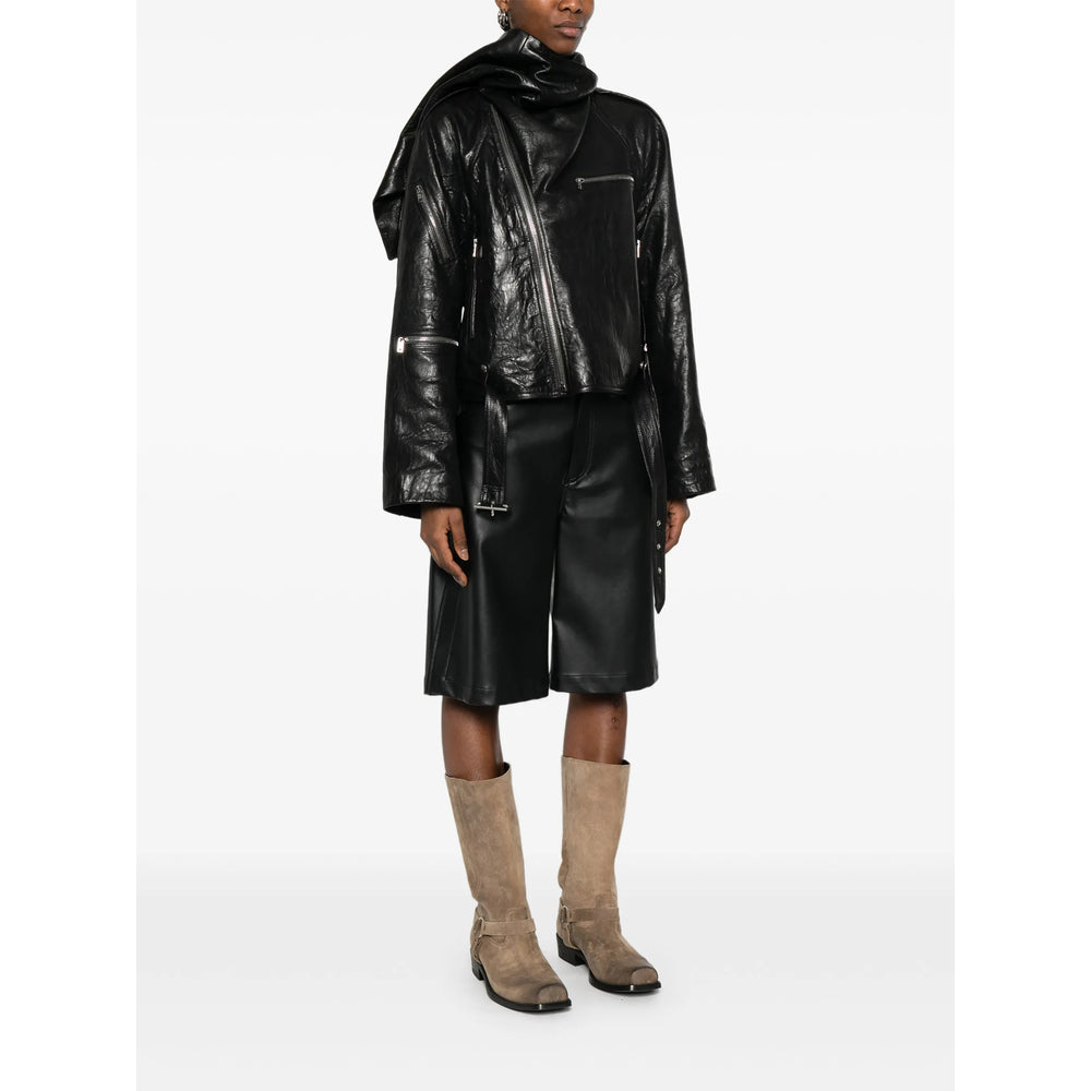 Rick Owens Black Jackets - Leather Jackets Women RICK OWENS