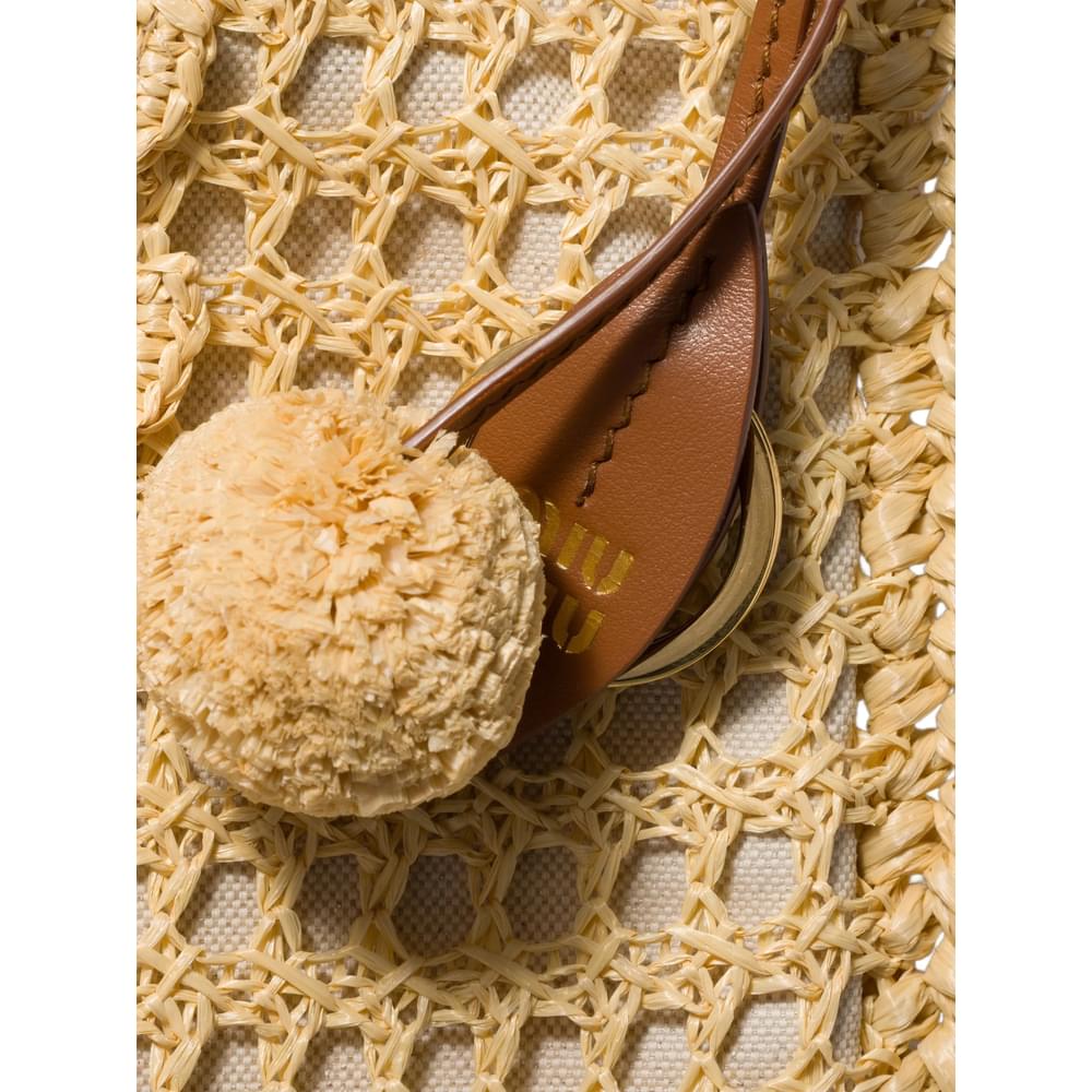 Miu Miu Women Biege Crochet Ivy Handbag MIU MIU