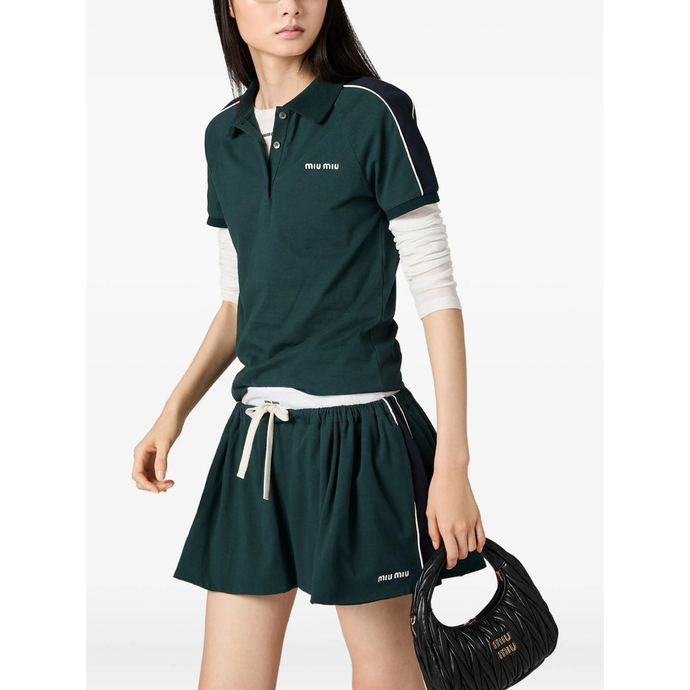 Miu Miu Green Tops - Polo Tops Women MIU MIU