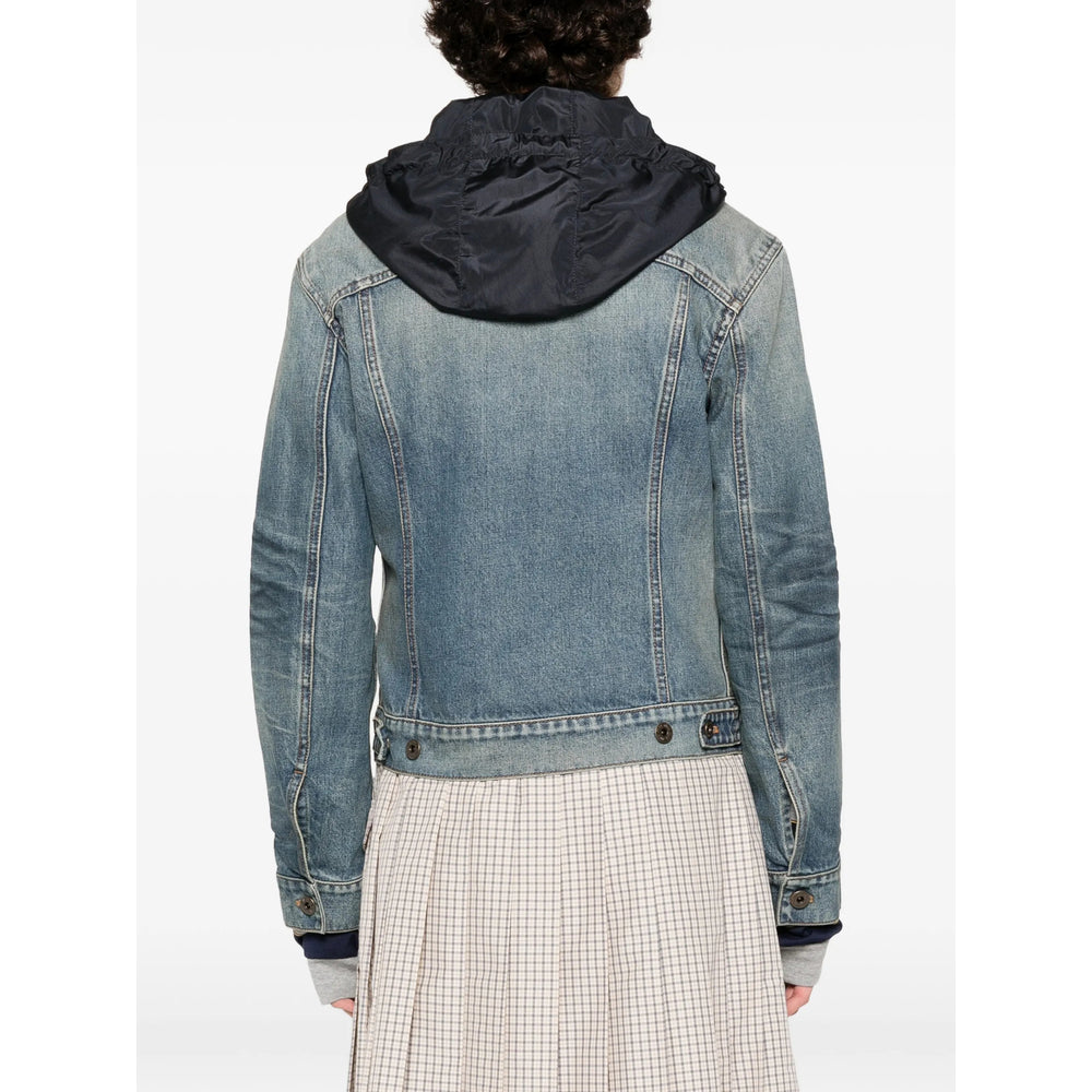 Miu Miu Blue Jackets - Denim Jackets Women MIU MIU