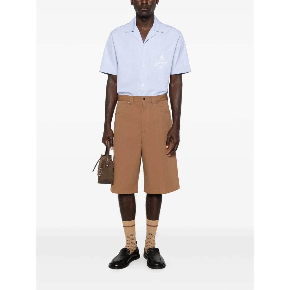Gucci Blue Shirts Men GUCCI