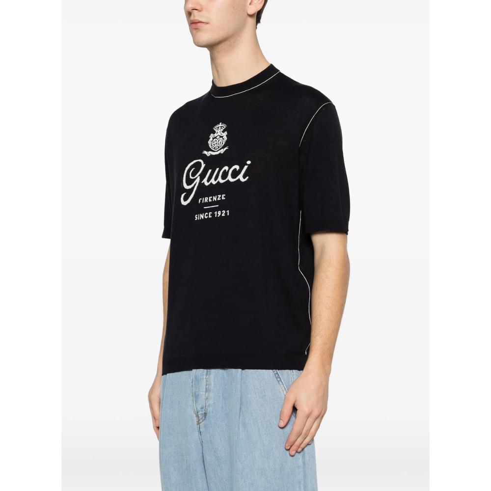 Gucci Blue T-Shirts & Vests - T-Shirts Men GUCCI
