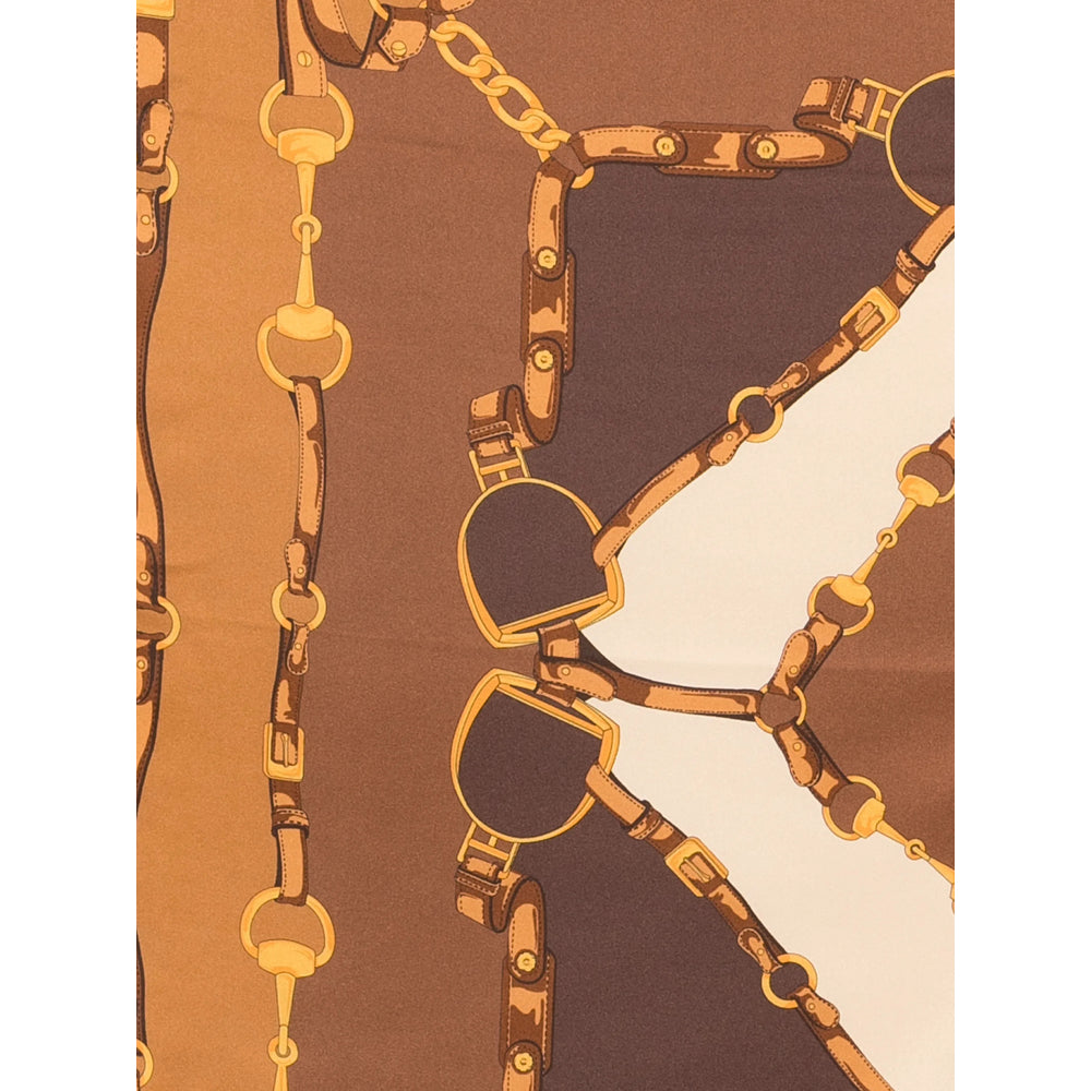 Gucci Brown Scarves Women GUCCI