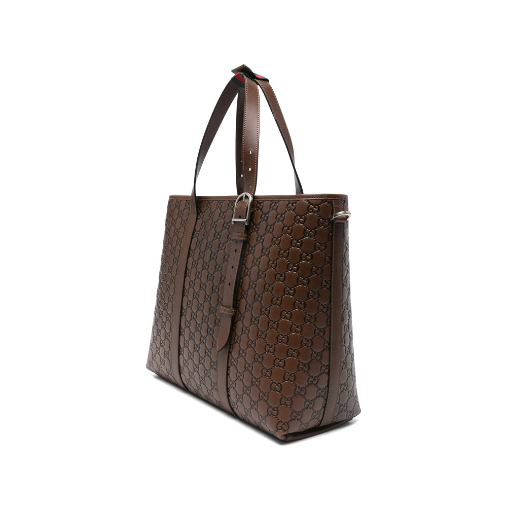 Gucci Brown Tote Bags Men GUCCI