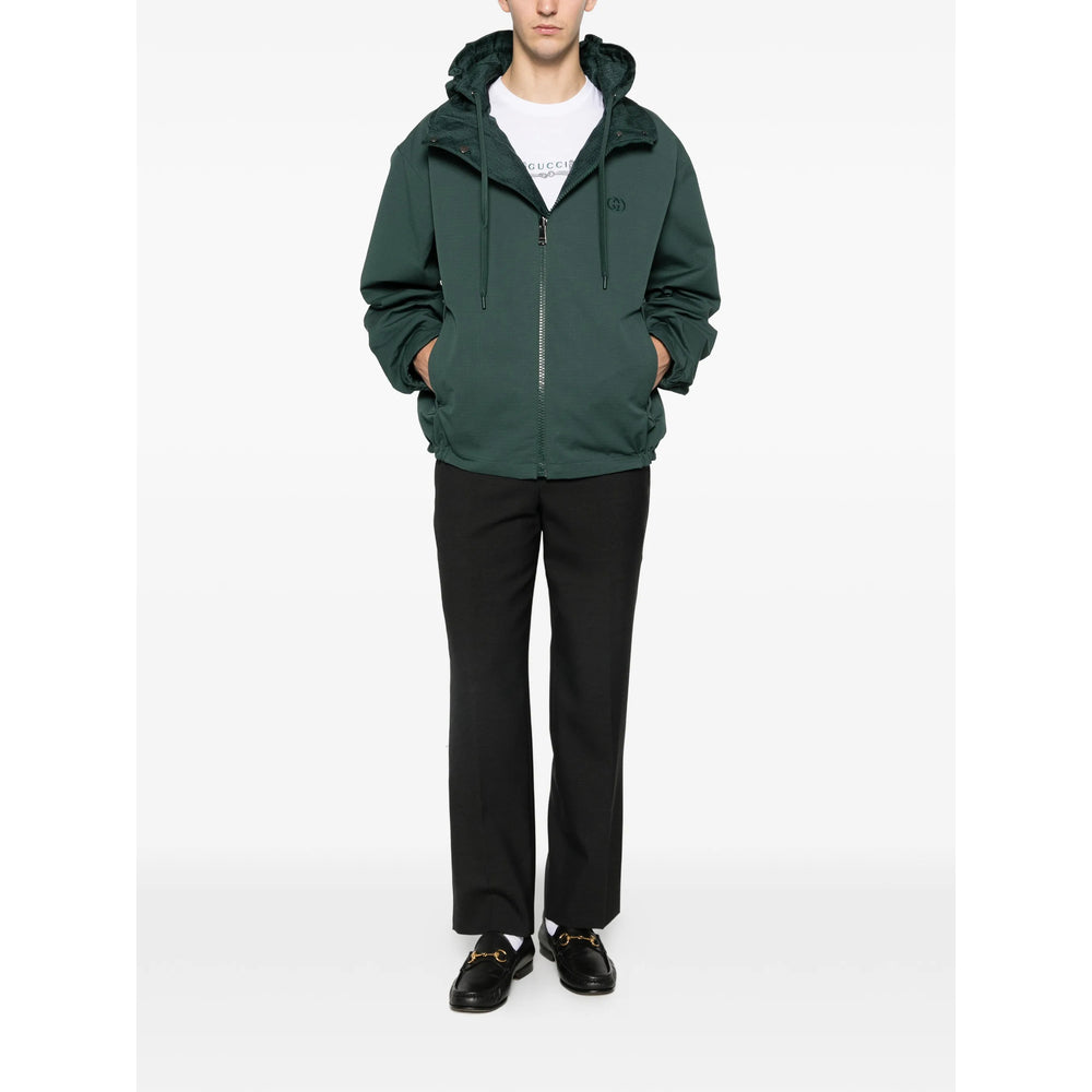Gucci Green Jackets - Hooded Jackets Men GUCCI