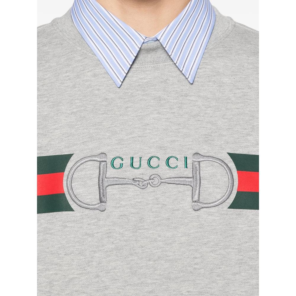 Gucci Grey Sweaters & Knitwear - Sweatshirts Men GUCCI