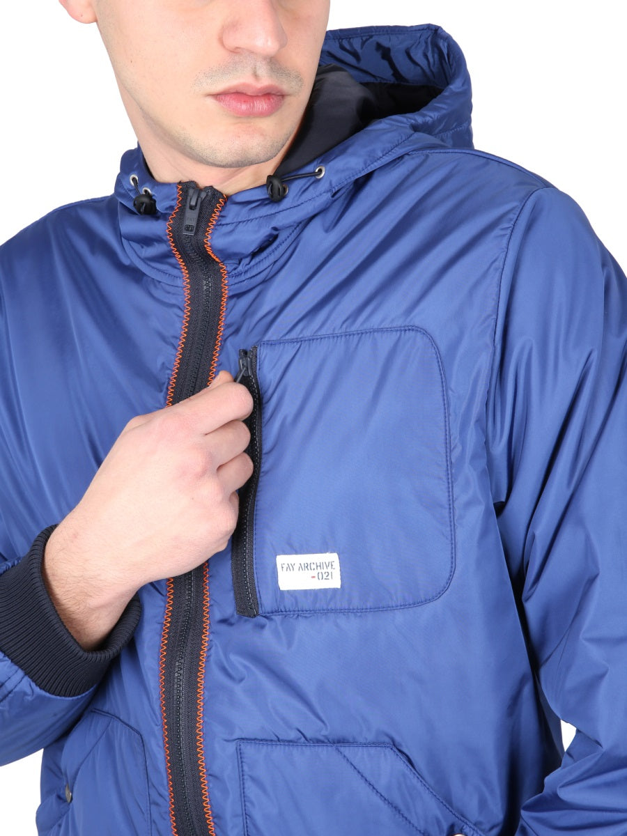 Fay Men Bomber Jacket With Logo FAY