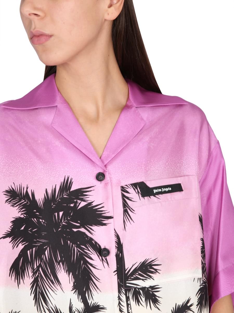 Palm Angels Women Sunset Print Shirt PALM ANGELS