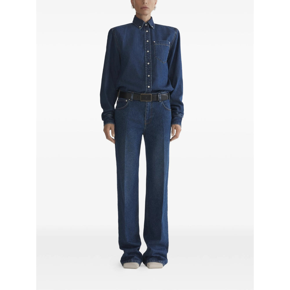 Mugler Blue Tops - Shirts Women MUGLER