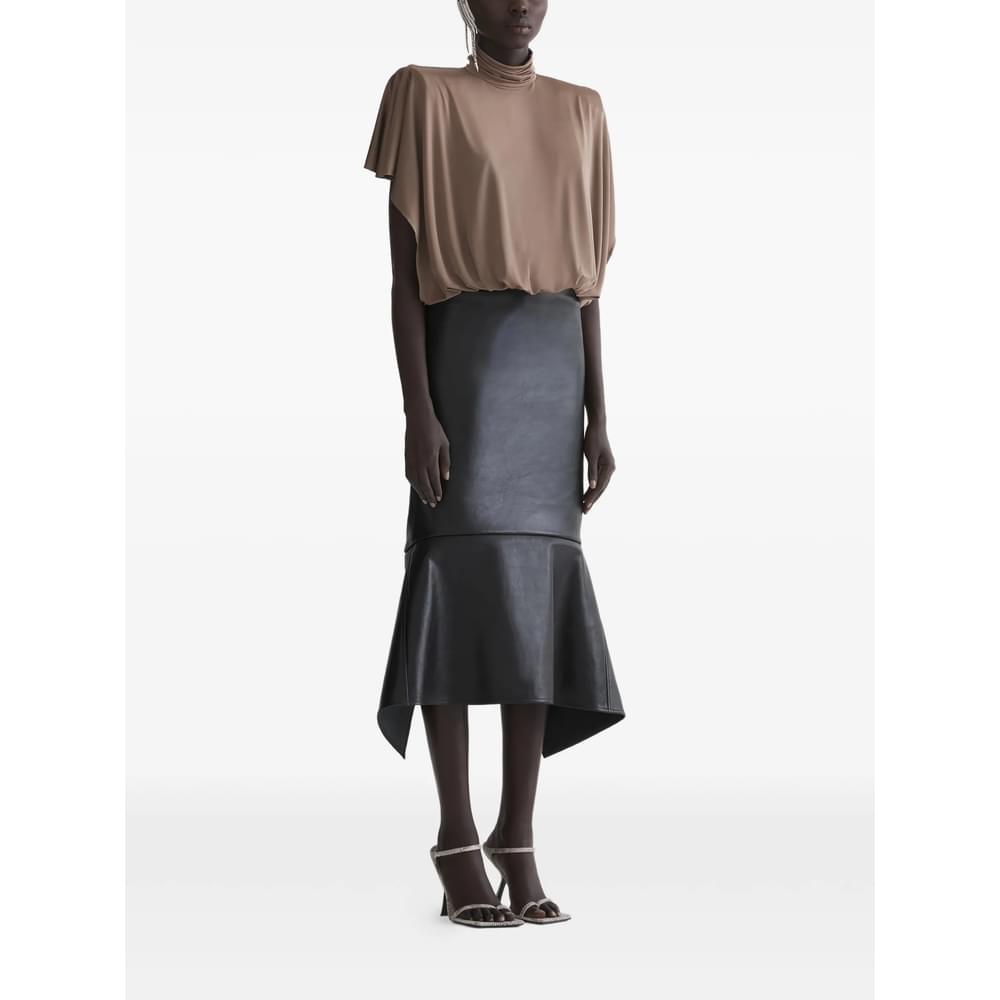 Mugler Black Tops - Blouses Women MUGLER
