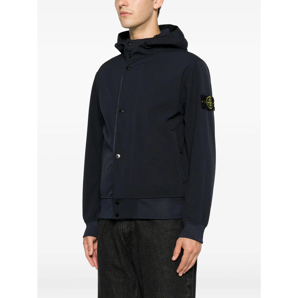 Stone Island Blue Jackets - Hooded Jackets Men STONE ISLAND