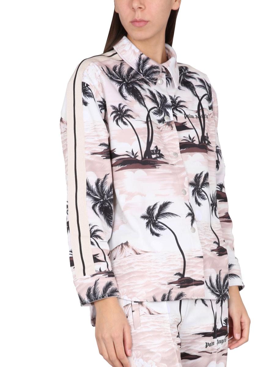 Palm Angels Women Island Print Shirt PALM ANGELS