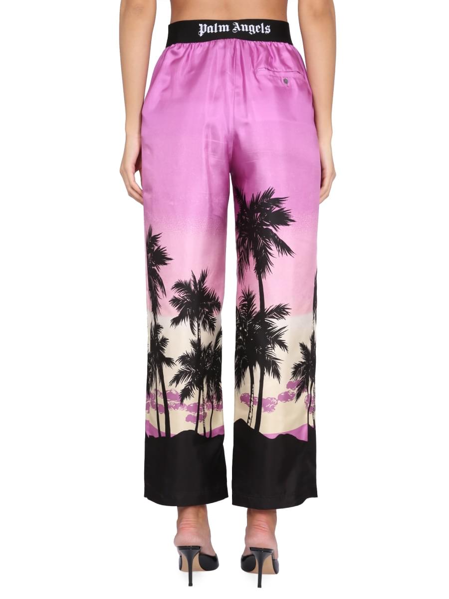 Palm Angels Women Pants With Sunset Print PALM ANGELS