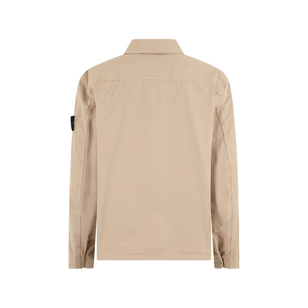 Stone Island Neutrals Jackets - Shirt Jackets Men STONE ISLAND