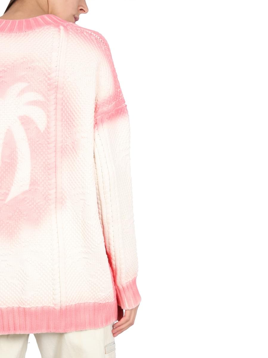 Palm Angels Women Patent Leather Effect Palm Cardigan PALM ANGELS