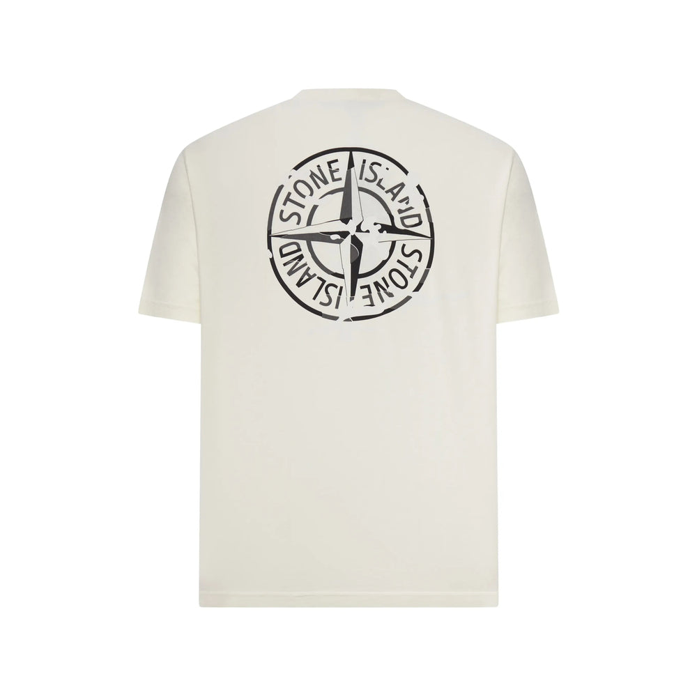 Stone Island White T-Shirts & Vests - T-Shirts Men STONE ISLAND