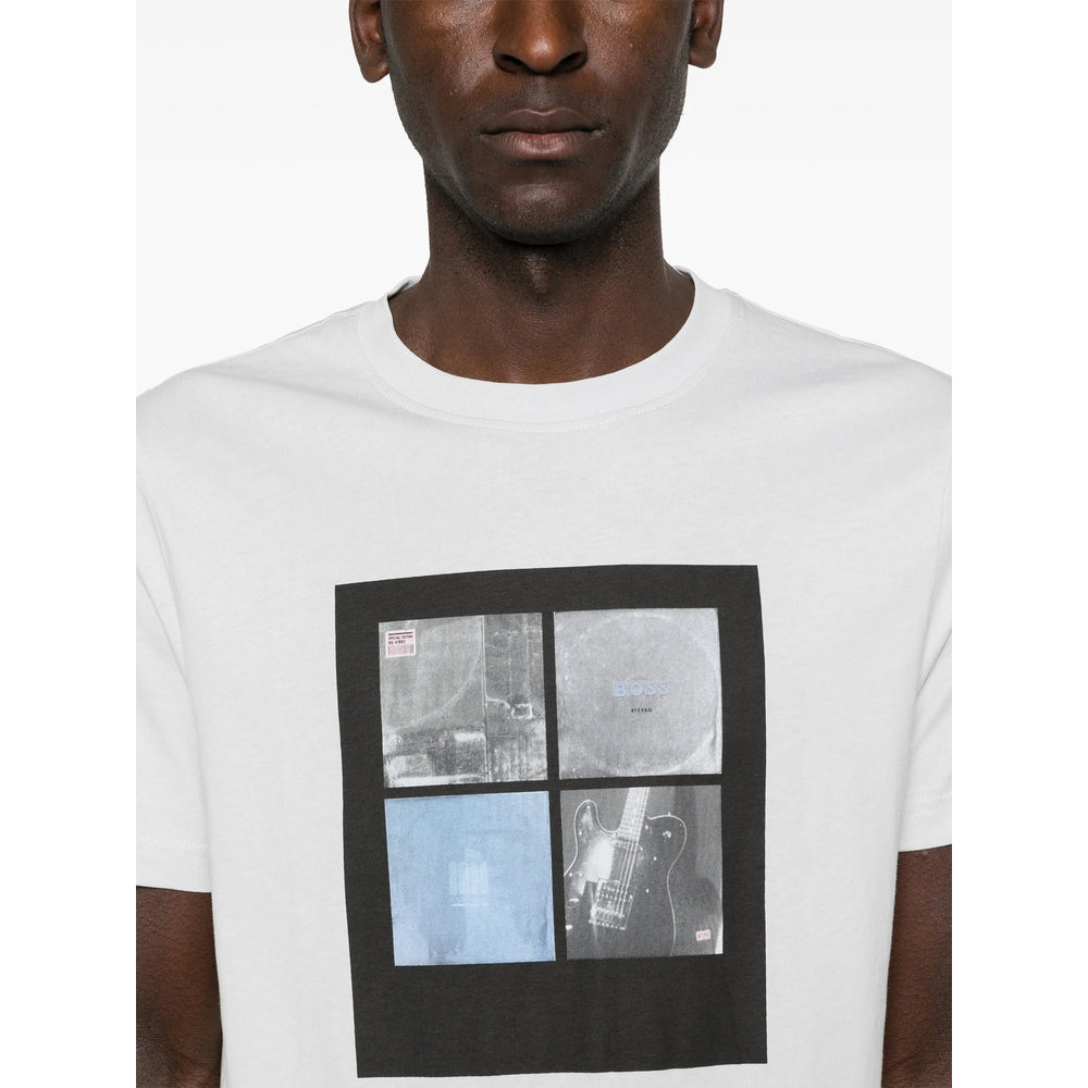 Boss Grey T-Shirts & Vests - T-Shirts Men BOSS