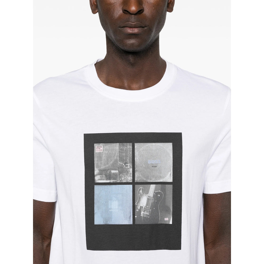 Boss White T-Shirts & Vests - T-Shirts Men BOSS