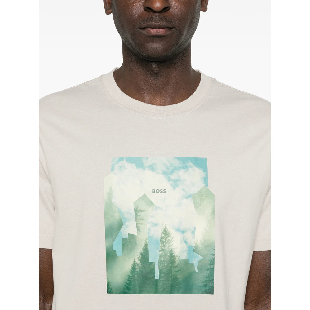 Boss Neutrals T-Shirts & Vests - T-Shirts Men BOSS