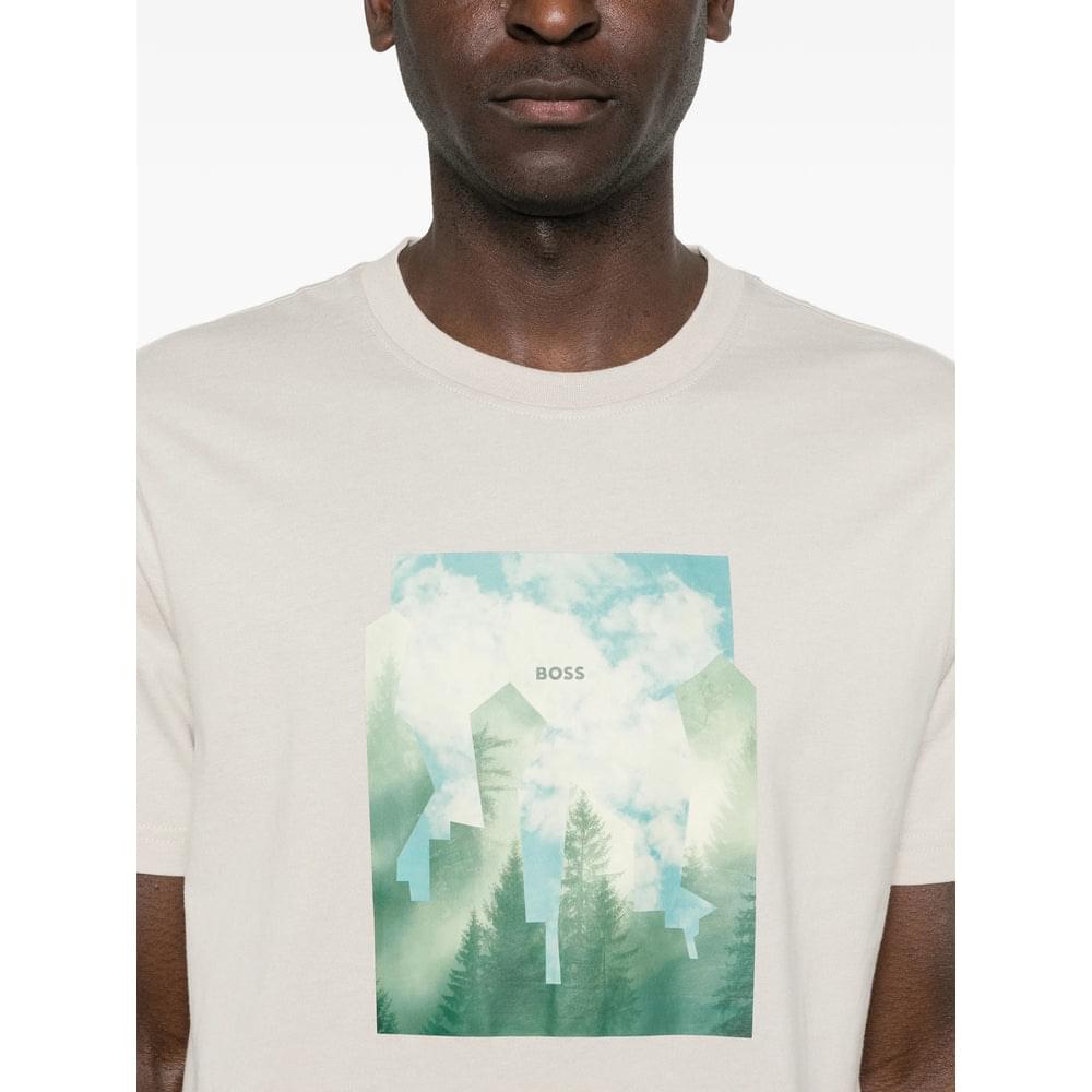 Boss Neutrals T-Shirts & Vests - T-Shirts Men BOSS