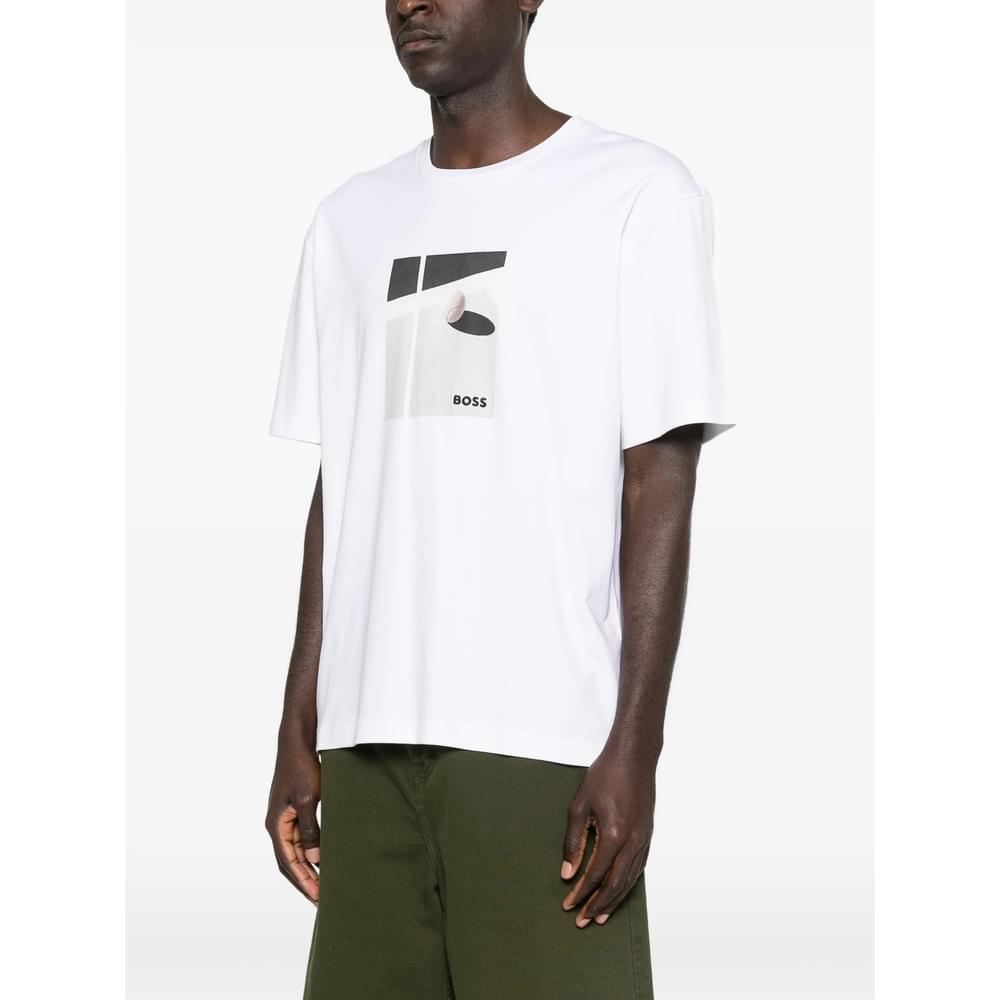 Boss White T-Shirts & Vests - T-Shirts Men BOSS