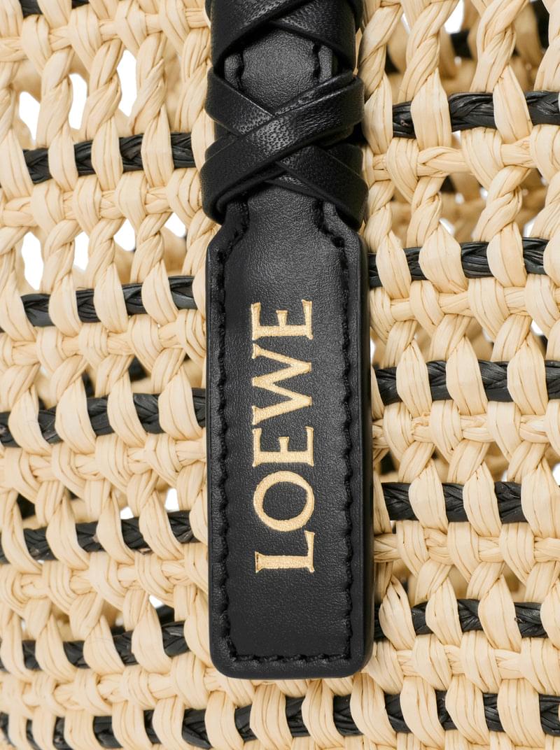 Loewe X Paula`S Ibiza Women Medium Braid Basket Bag In Iraca Palm And Calfskin LOEWE