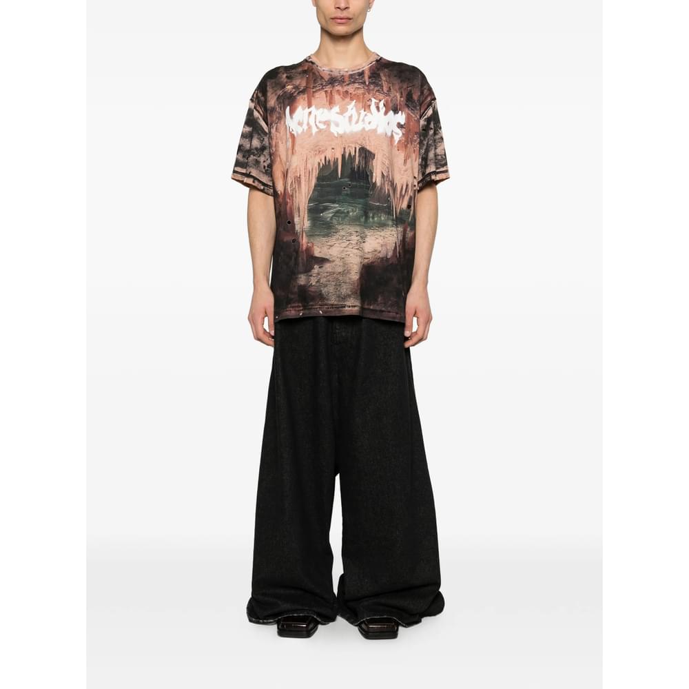 Acne Studios Neutrals T-Shirts & Vests - T-Shirts Men ACNE STUDIOS