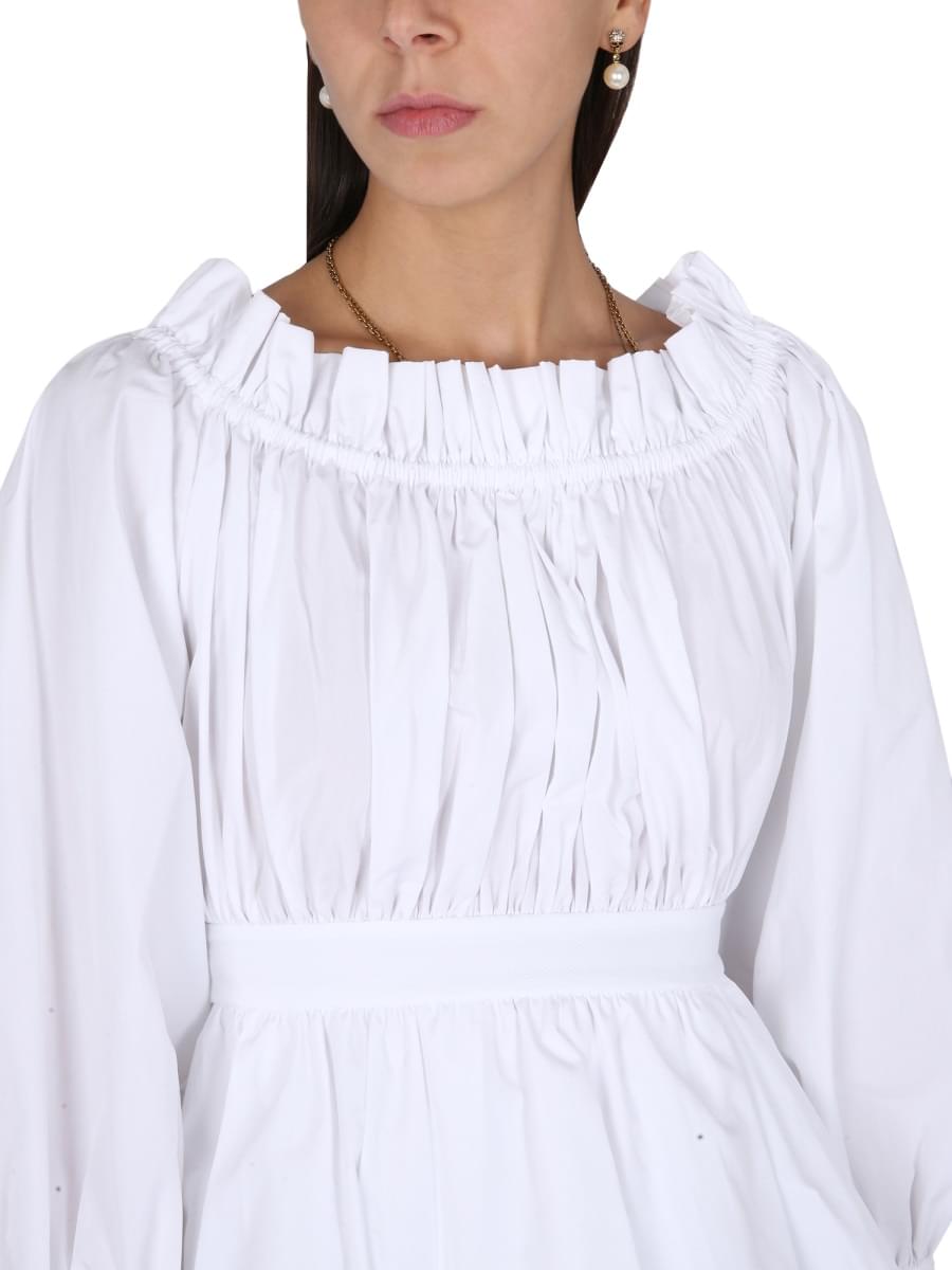 Alexander Mcqueen Women Cotton Poplin Top ALEXANDER MCQUEEN