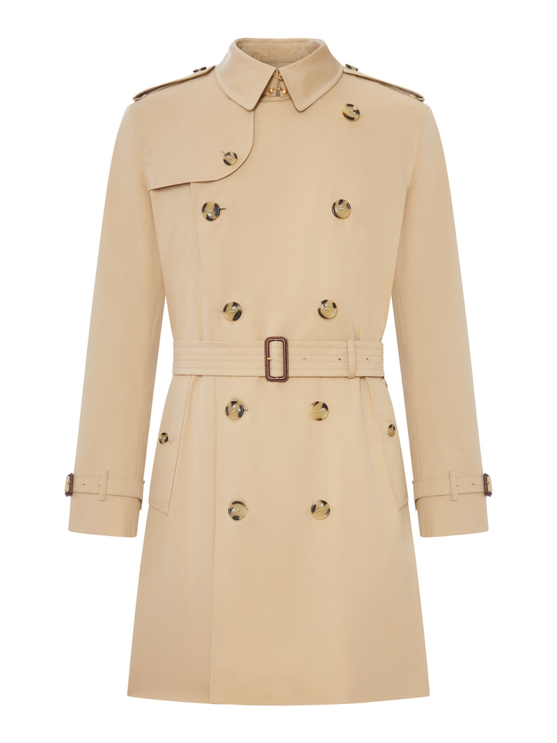 Burberry Men Kensington Heritage Mid-Length Trench Coat BURBERRY