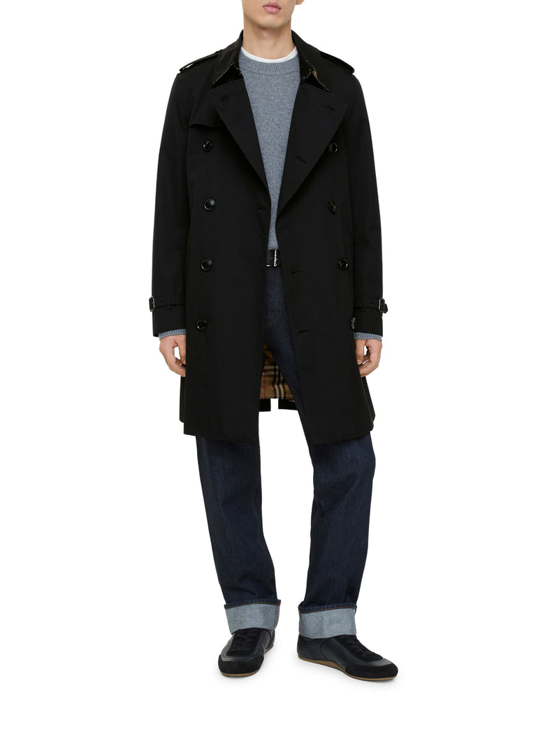 Burberry Men Kensington Heritage Mid-Length Trench Coat BURBERRY