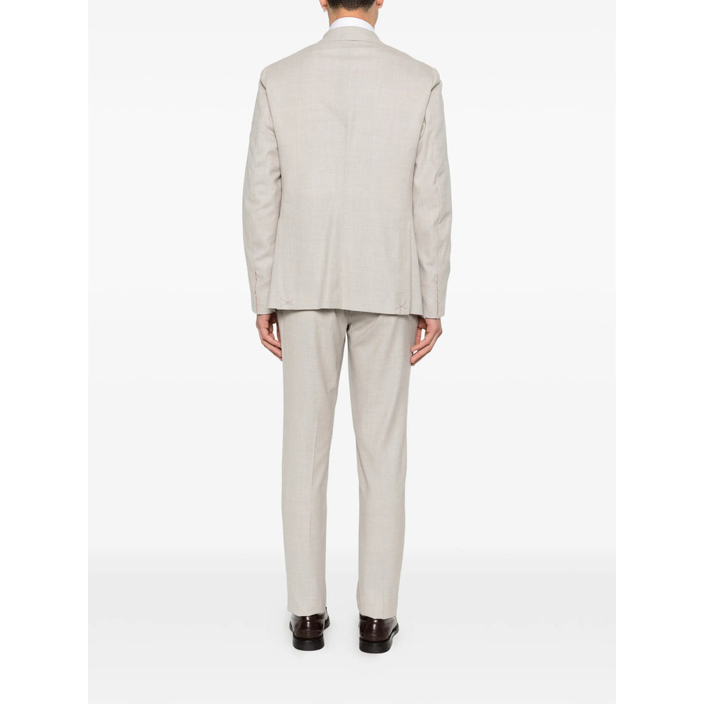 Isaia Neutrals Suits - Single Breasted Suits Men ISAIA