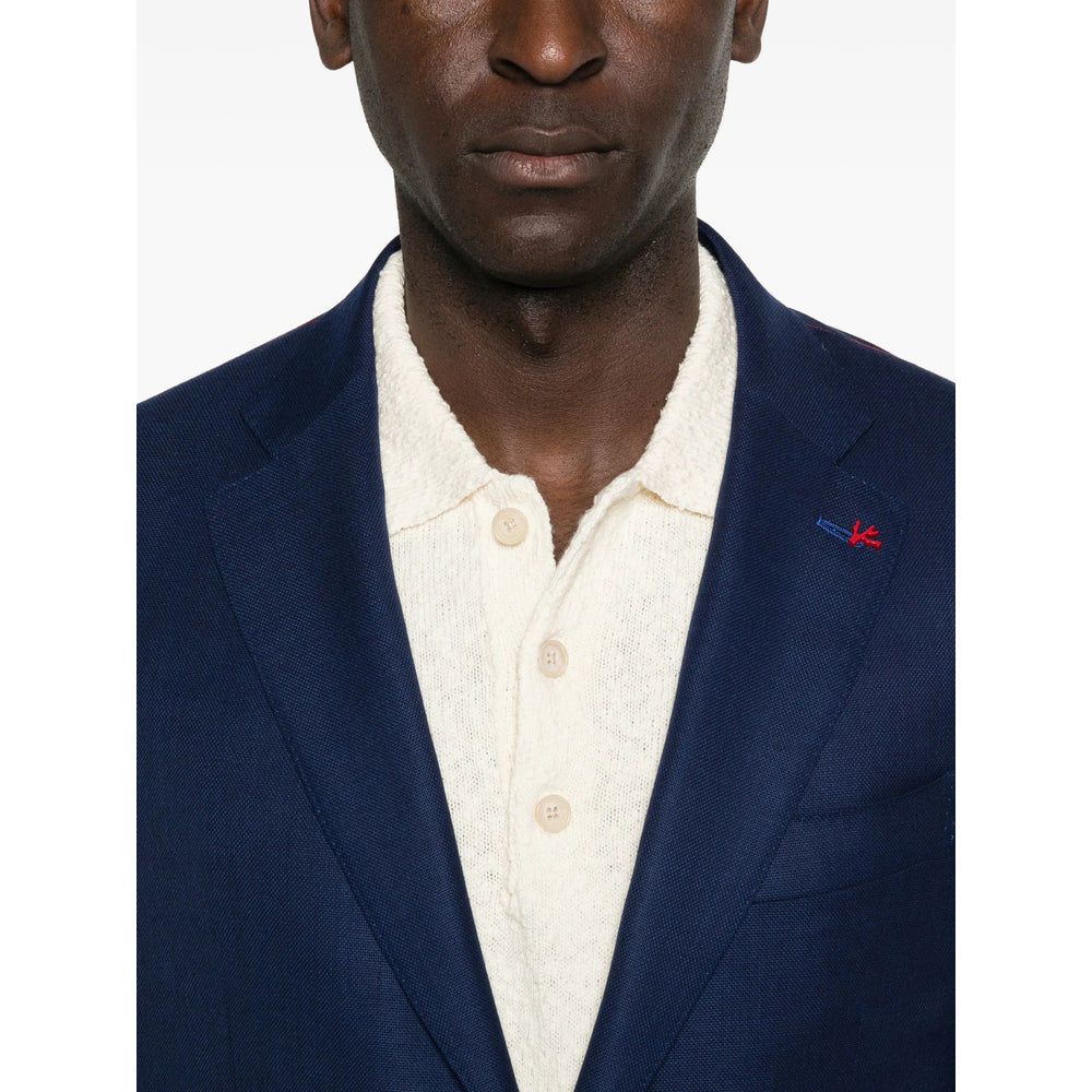 Isaia Blue Suits - Single Breasted Suits Men ISAIA