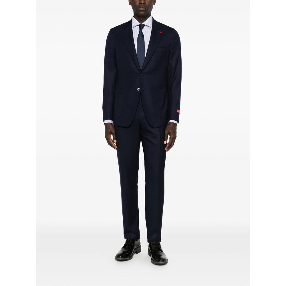 Isaia Blue Suits - Single Breasted Suits Men ISAIA