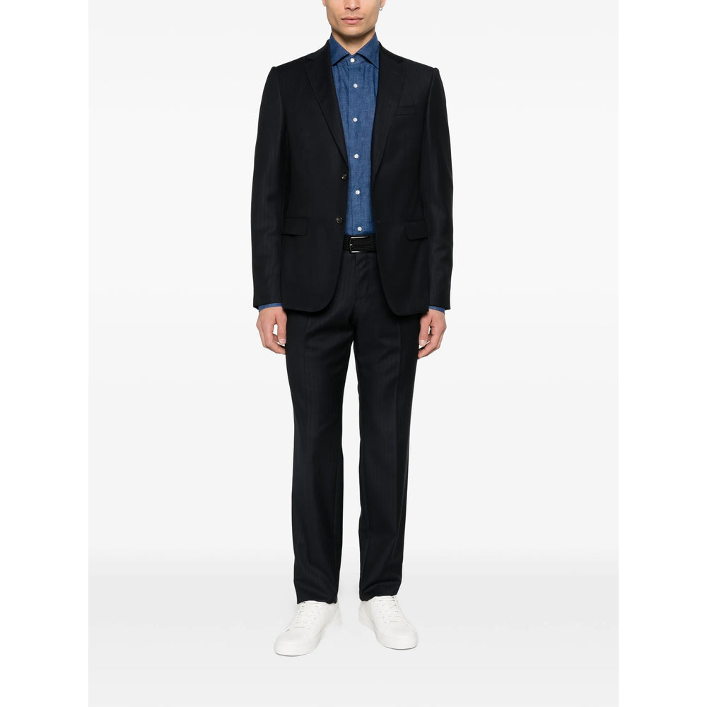 Isaia Blue Shirts Men ISAIA