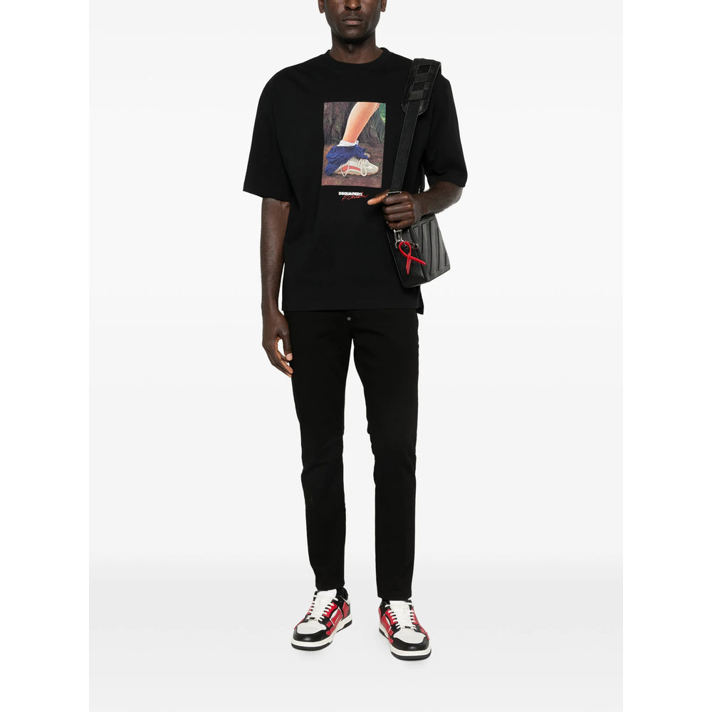 Dsquared2 Black T-Shirts & Vests - T-Shirts Men DSQUARED2