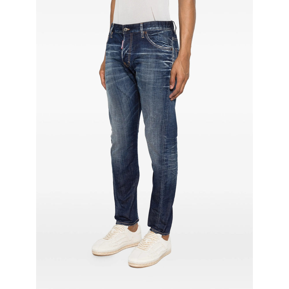 Dsquared2 Blue Denim - Slim-Fit Jeans Men DSQUARED2