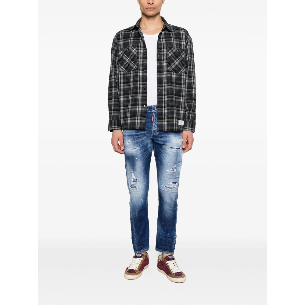 Dsquared2 Blue Denim - Regular & Straight-Leg Jeans Men DSQUARED2