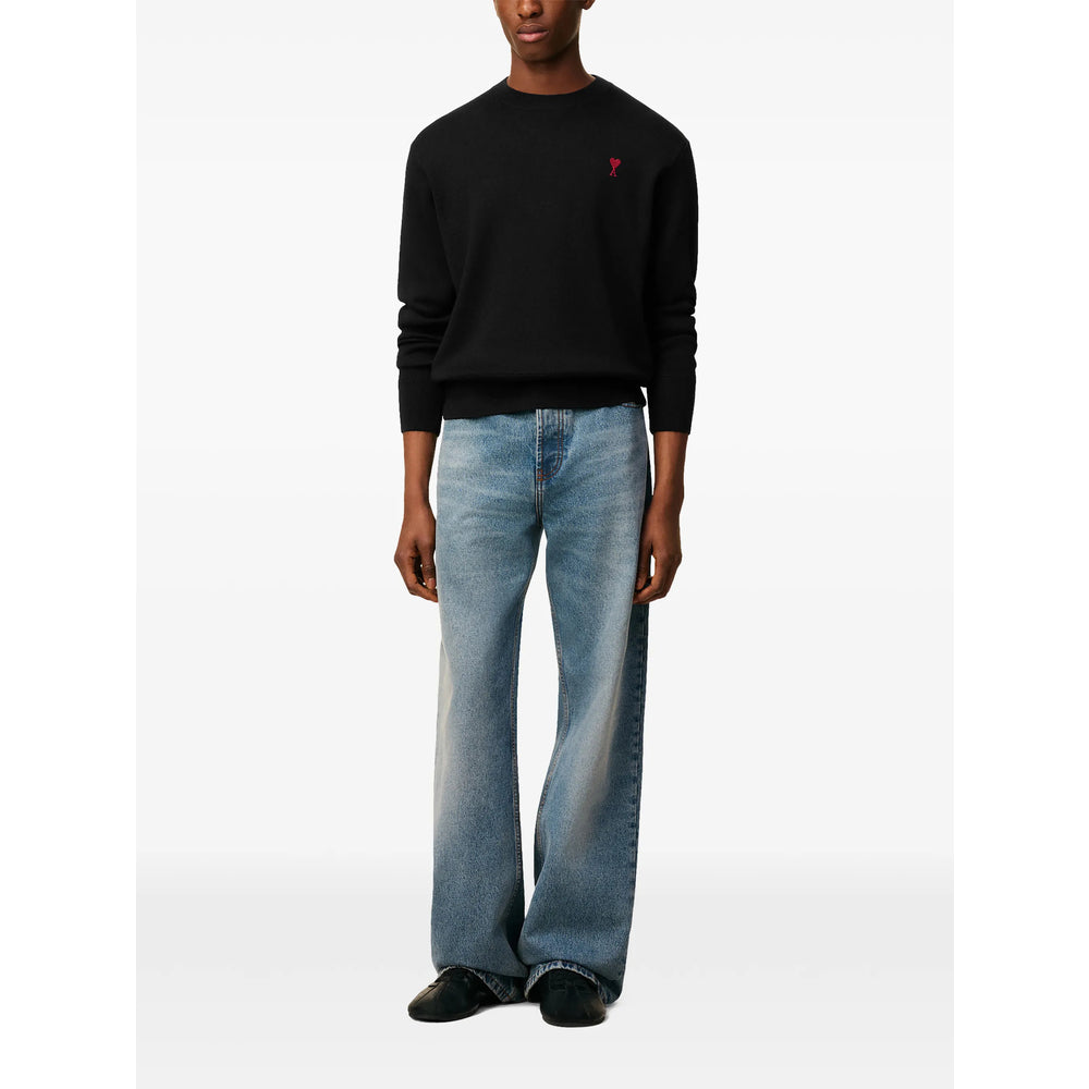 Ami Paris Black Sweaters & Knitwear - Jumpers Men AMI PARIS