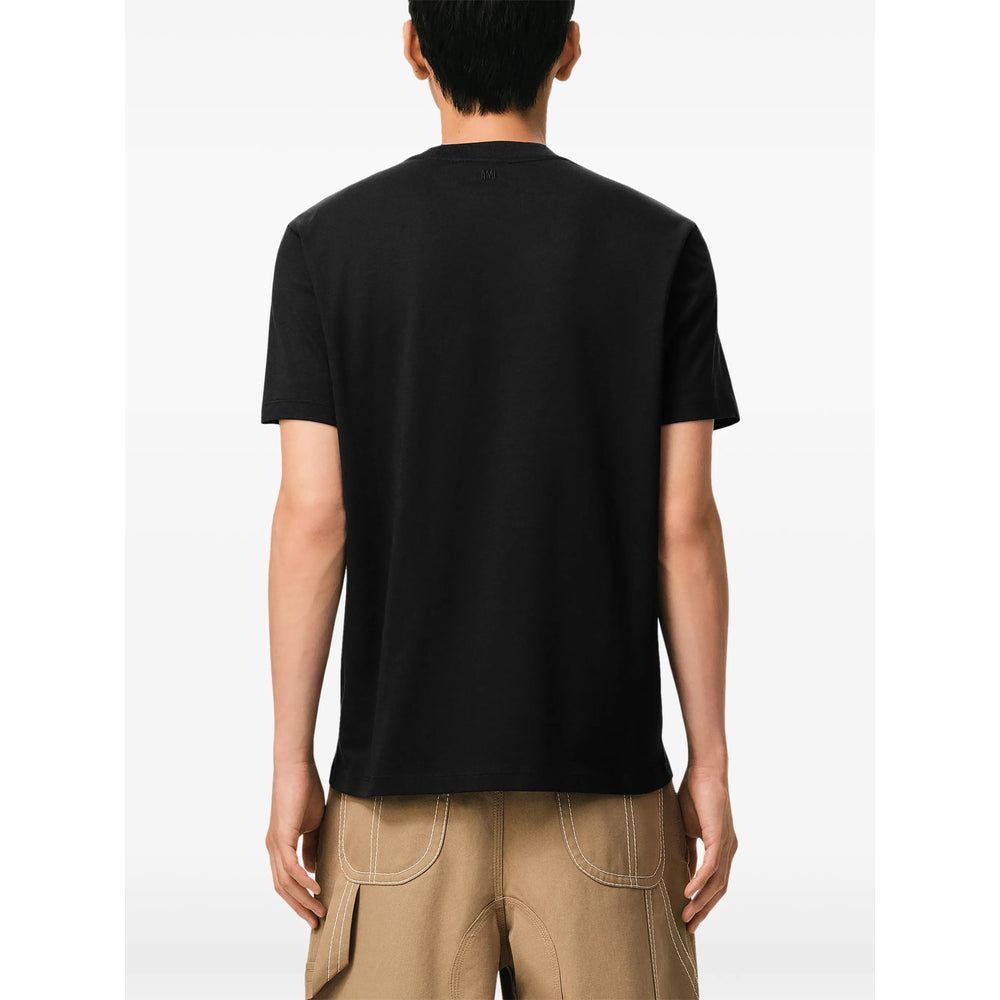Ami Paris Black T-Shirts & Vests - T-Shirts Men AMI PARIS