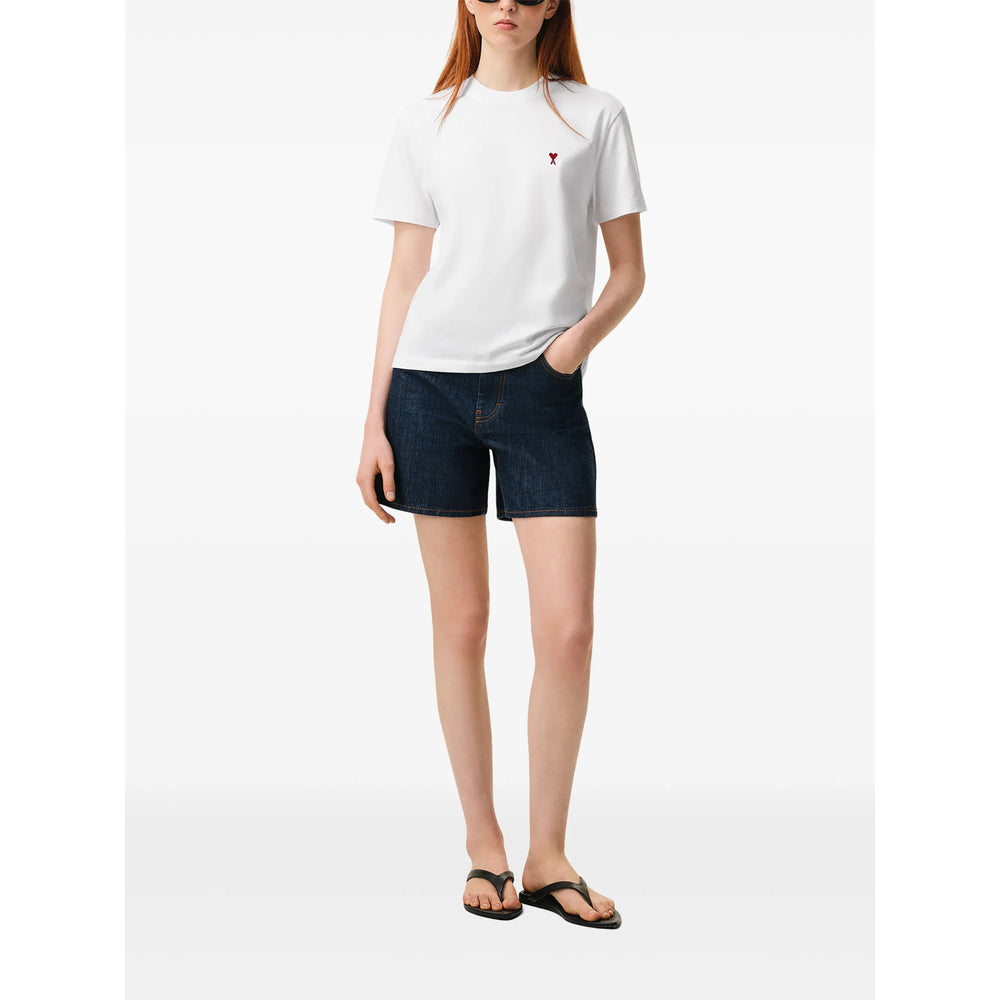 Ami Paris White T-Shirts & Vests - T-Shirts Men AMI PARIS