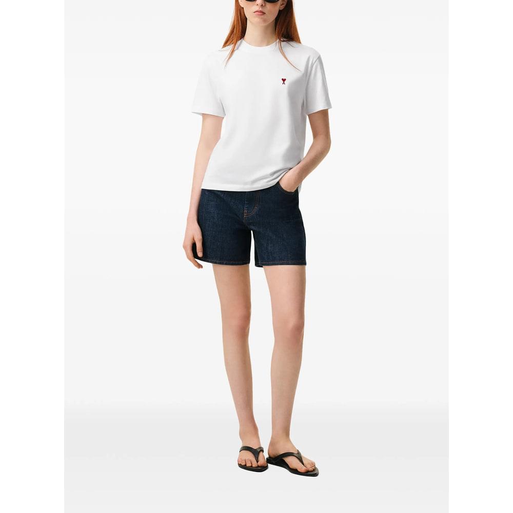 Ami Paris White T-Shirts & Vests - T-Shirts Men AMI PARIS